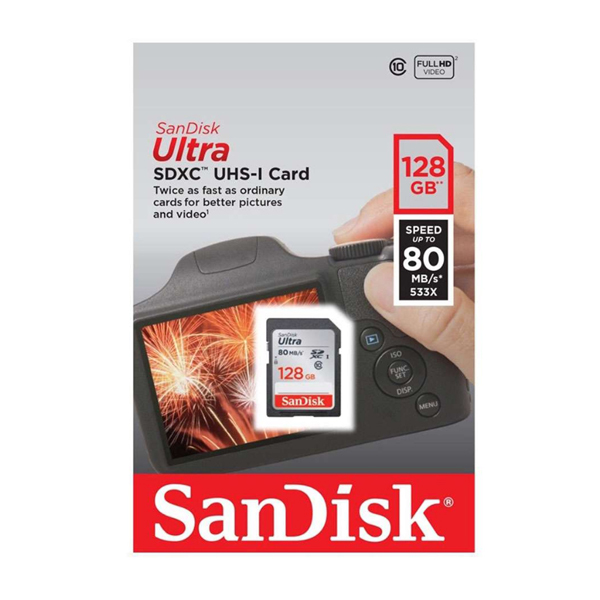 SanDisk ULTRA SDXC UHS-I 128GB Class10  80MB/533X